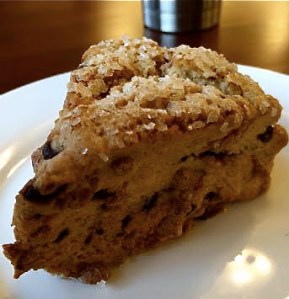 Gluten free cinnamon scone.